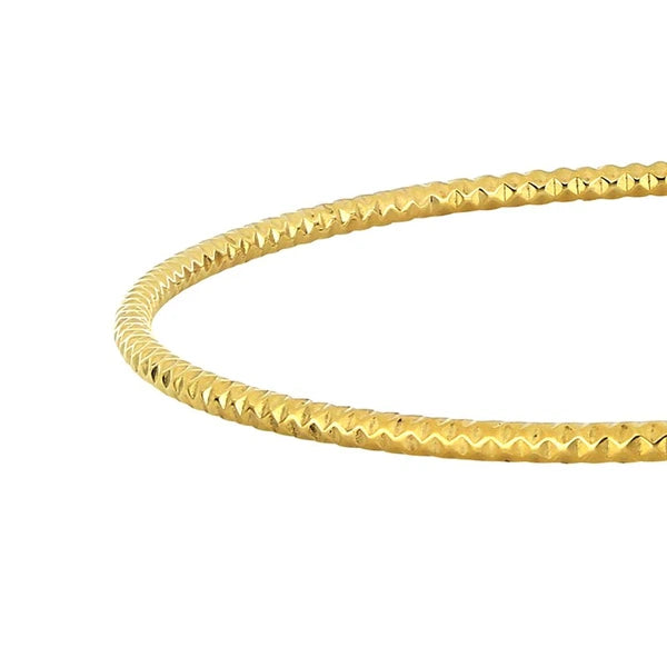 Slip-On Textured Tube Bangle