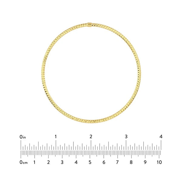Slip-On Textured Tube Bangle
