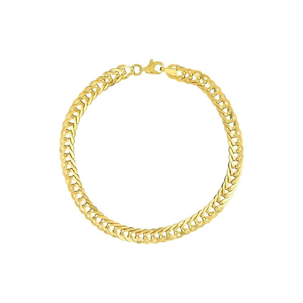 Flat Foxtail Chain Bracelet