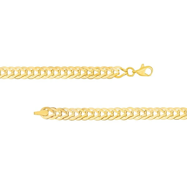 Flat Foxtail Chain Bracelet
