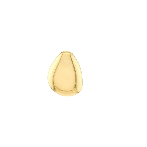 Stone-Shaped Stud Earrings on Post Back