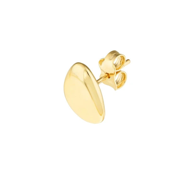 Stone-Shaped Stud Earrings on Post Back