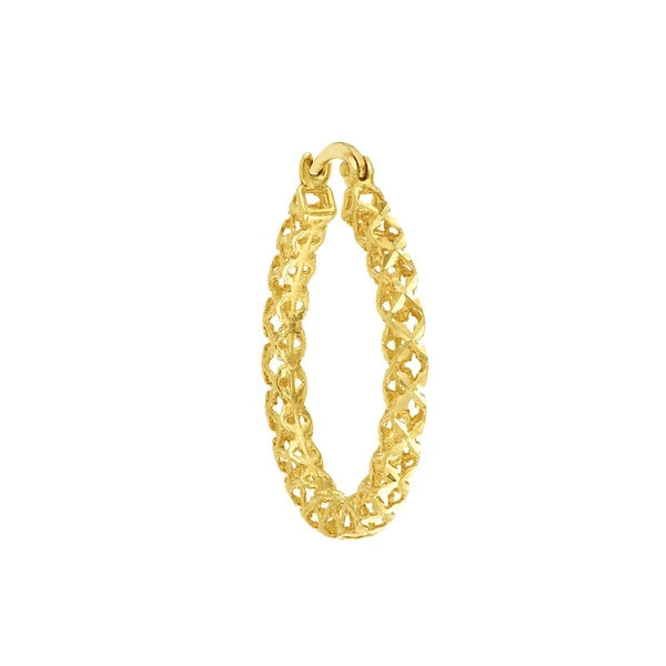 Filigree Hoop Earrings