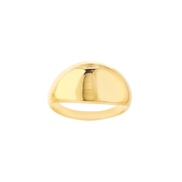 Graduated N/Arrow Dome Signet Ring