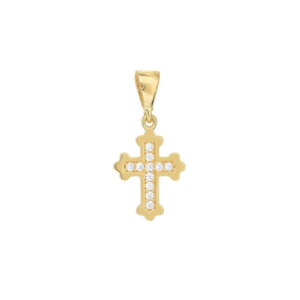 Fleury Mini CZ Cross Pendant
