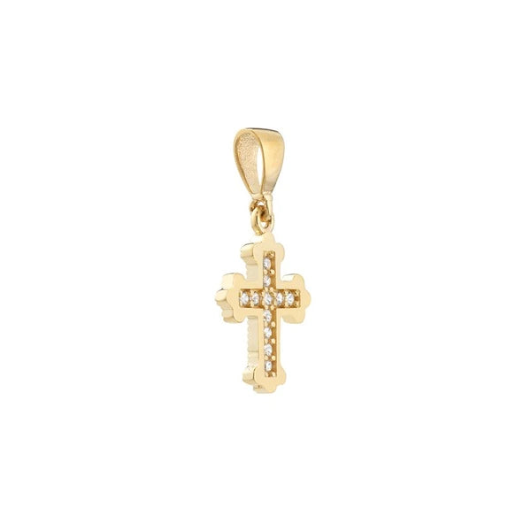 Fleury Mini CZ Cross Pendant