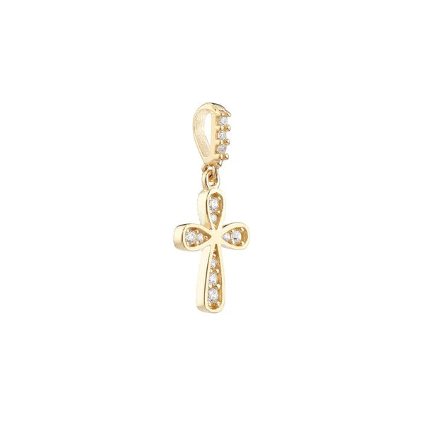 Graduating Mini CZ Cross Pendant