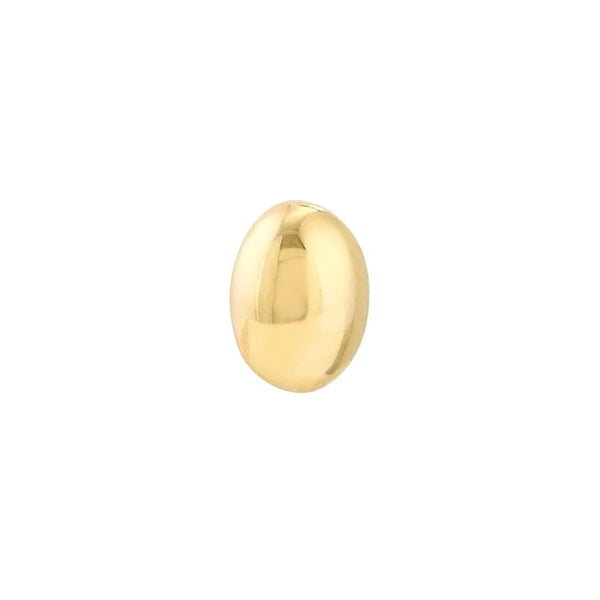Oval Dome Stud Earrings on Post Back