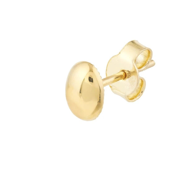 Oval Dome Stud Earrings on Post Back