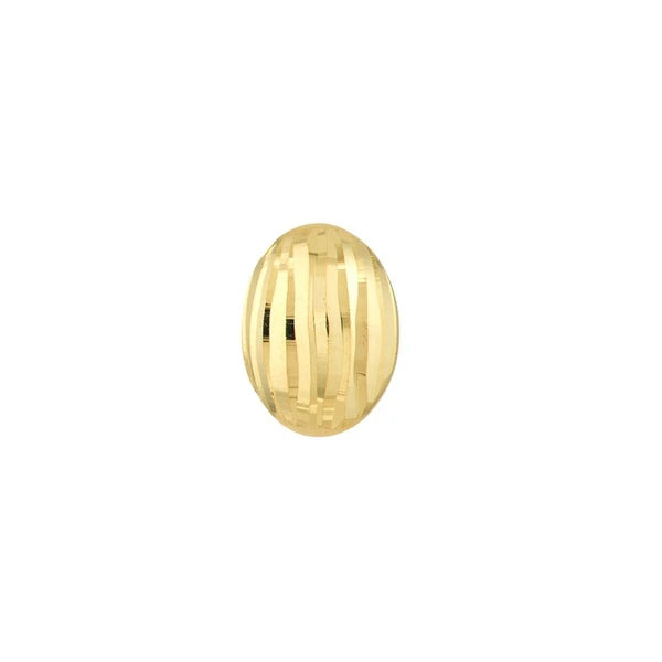 D/C Oval Dome Stud Earrings on Post Back