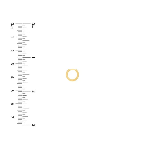 Genuine Turq 10mm Hoop Earrings