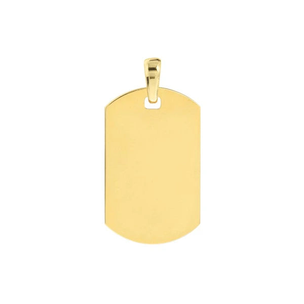 Basket Weave Design Dog Tag Pendant
