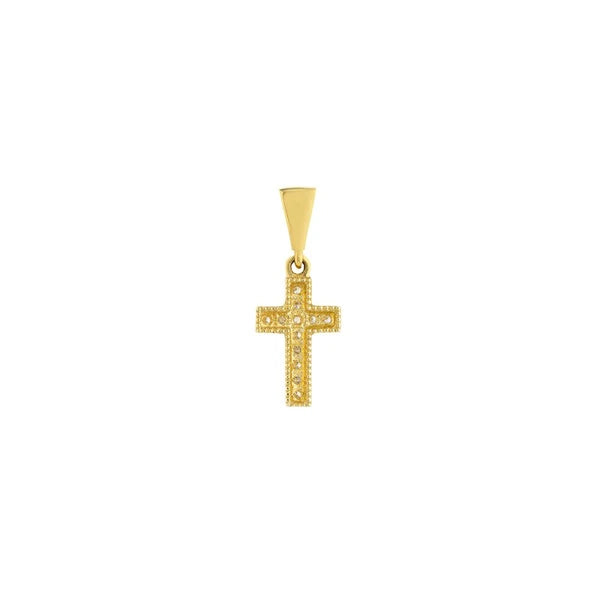 1/15tcw Diamond Mini Cross Pendant