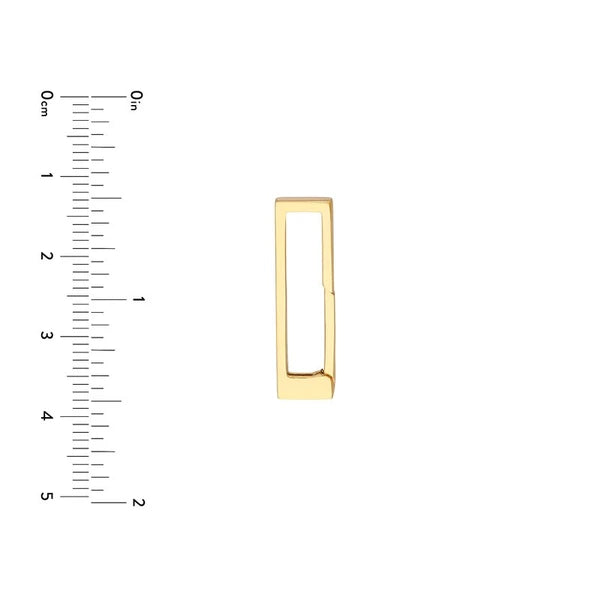 Rectangle Square Wire Designer Push Clasp