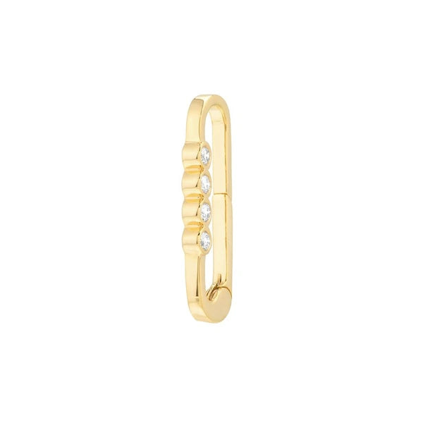 Diamond Designer Quartet Push Clasp