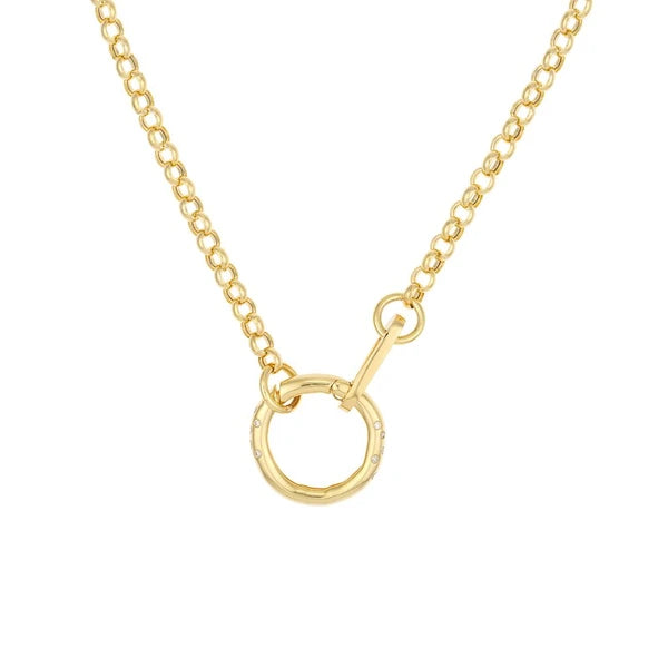 Square Wire Small Designer Push Clasp