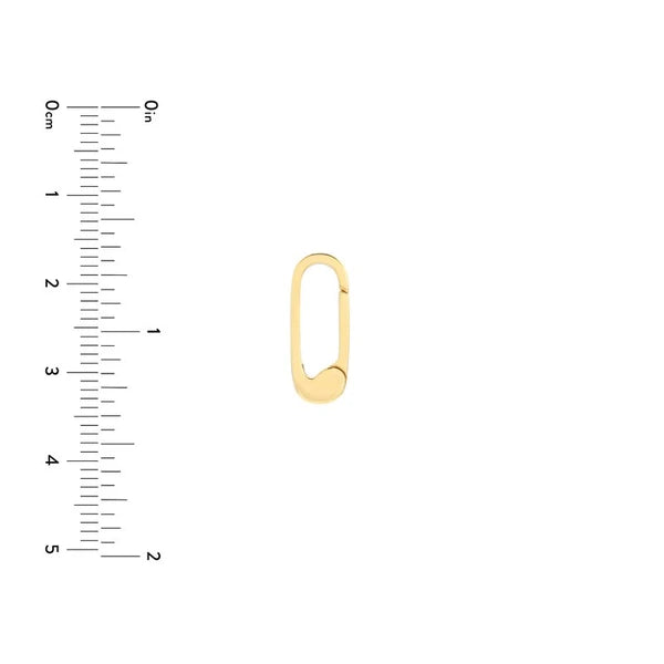 Square Wire Small Designer Push Clasp