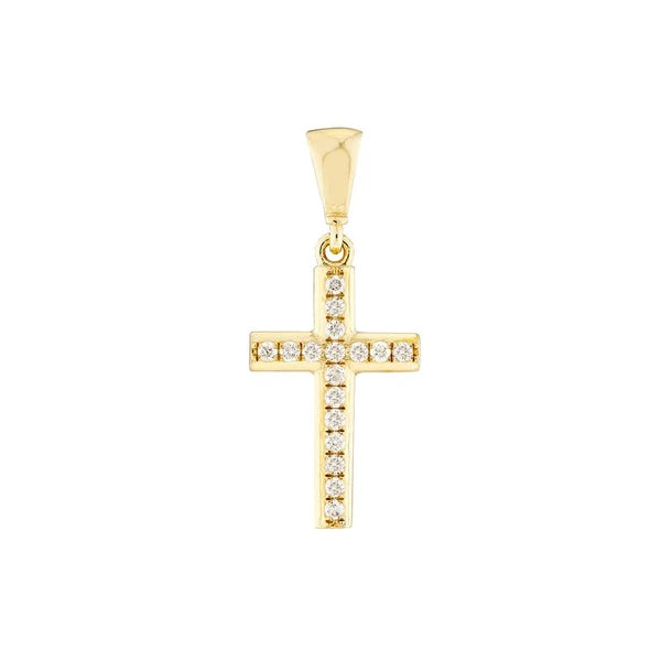 Mini Diamond Cross Pendant