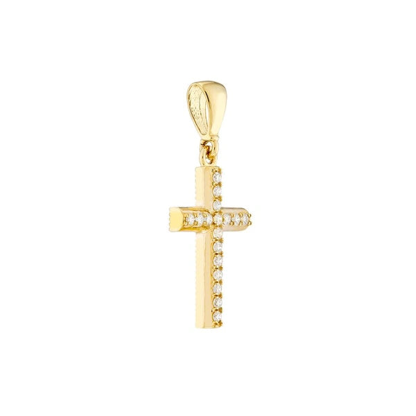 Mini Diamond Cross Pendant