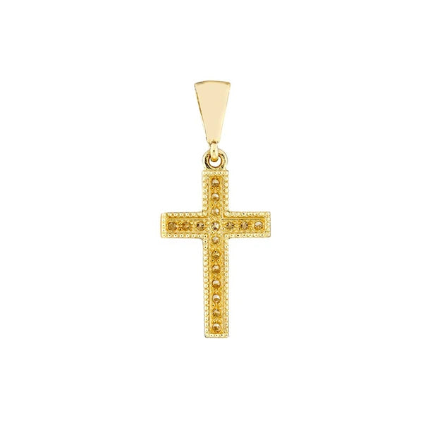Mini Diamond Cross Pendant