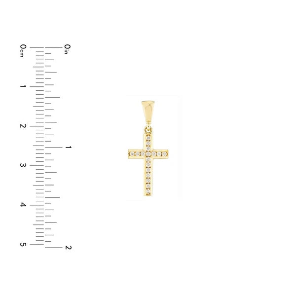 Mini Diamond Cross Pendant