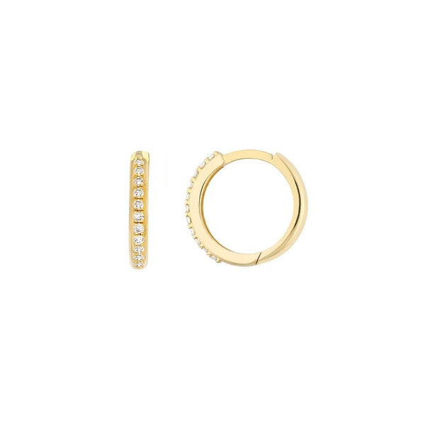 1/6tcw Diamond Huggie Earrings