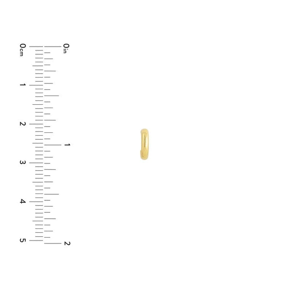 J-Shaped Mini Huggie Earrings