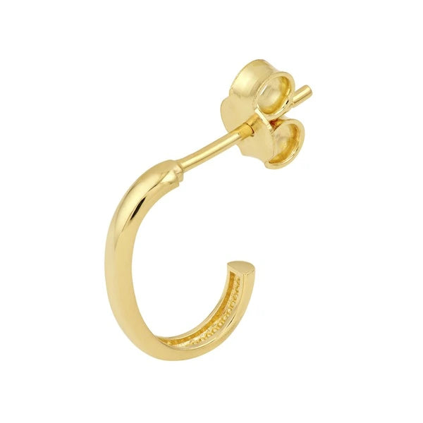 12.75mm Medium J Hoop Earring