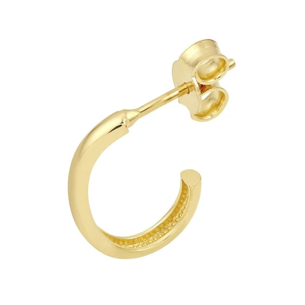 15mm Large J Hoop Earring