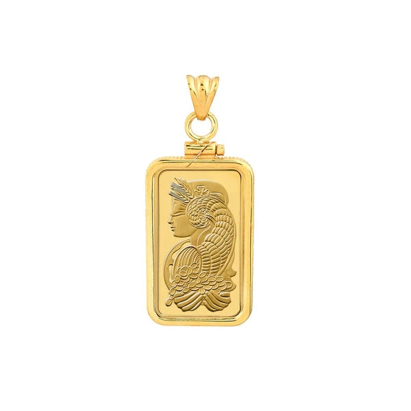 Pamp Suisse Lady FortuN/A 10gr Screw Top Plain Coin Bezel