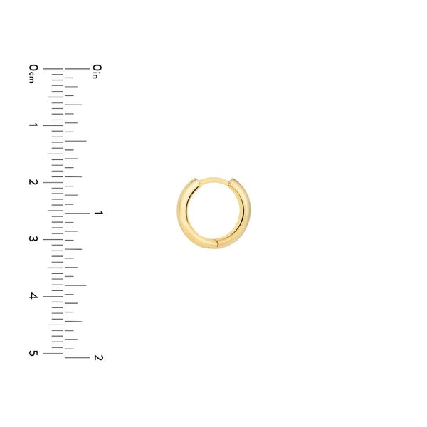 Polished Wide Huggie Earrings