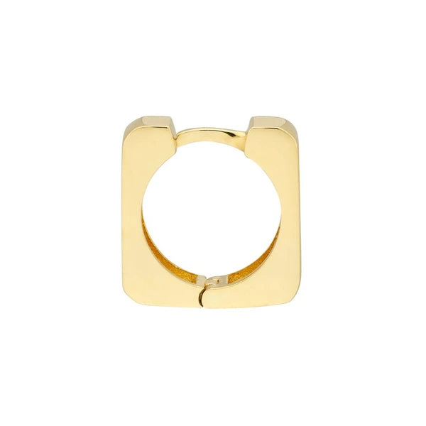 12.30mm Square Huggie Earrings