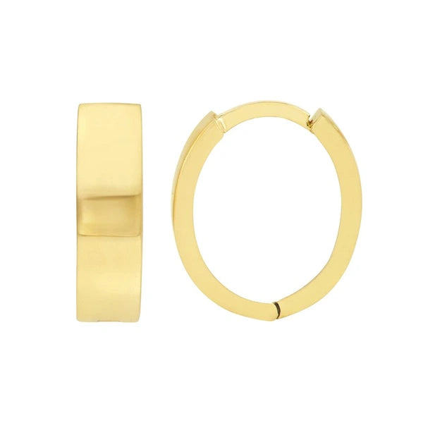 3.5mm Oval Hoop Earrings