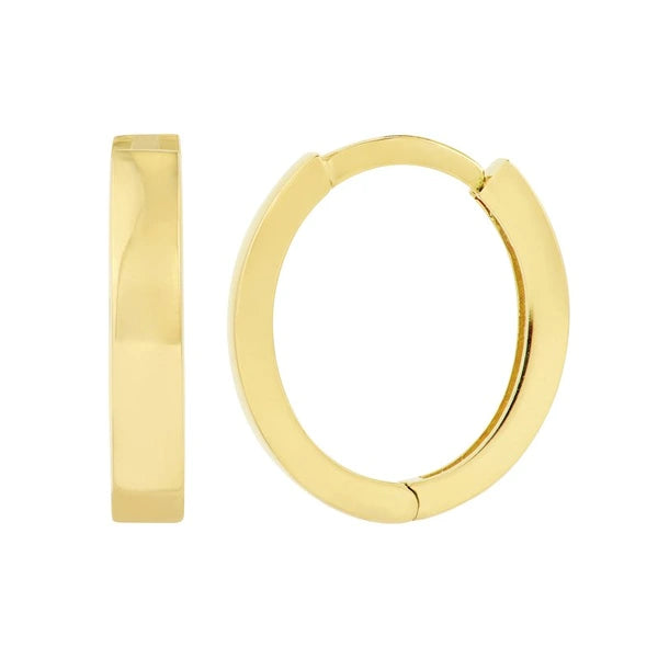 2mm Oval Hoop Earrings