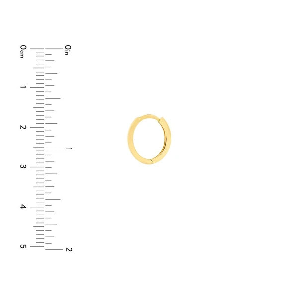 2mm Oval Hoop Earrings