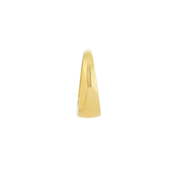 Polished Tapered Huggie Earrings
