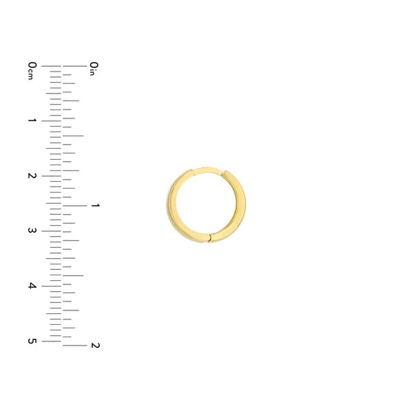 Polished Tapered Huggie Earrings