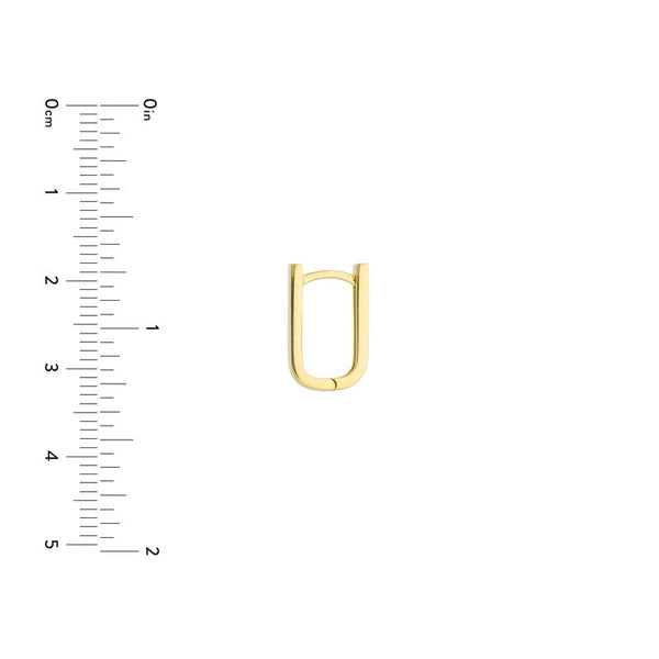 Thin Paper Clip Huggie Earrings