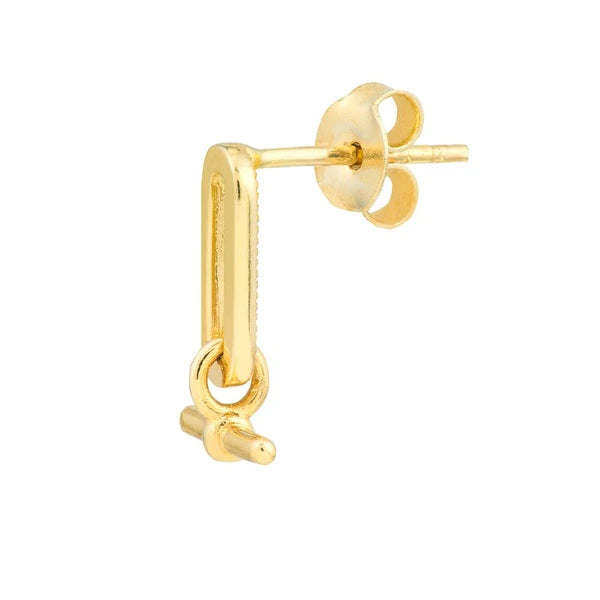 Paper Clip and Bar Fashion Earrings