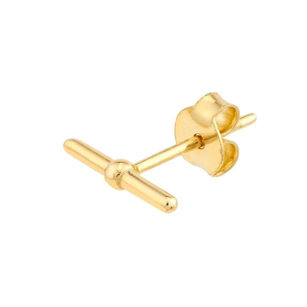 Polished Bar Stud Earrings