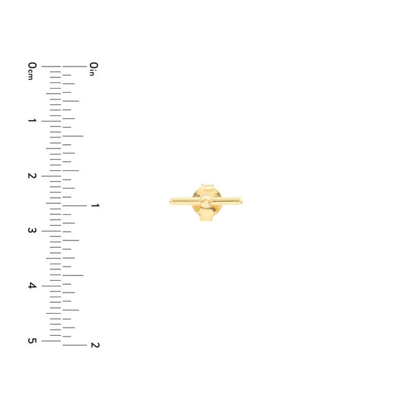 Polished Bar Stud Earrings