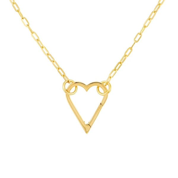 Open Heart Push Lock
