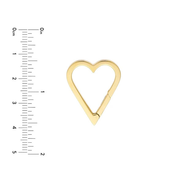 Open Heart Push Lock