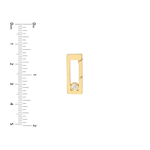 Diamond Bevel Rectangular Push Lock