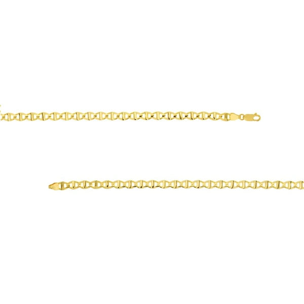 5.40mm Concave Mariner Chain with Lobster Lock