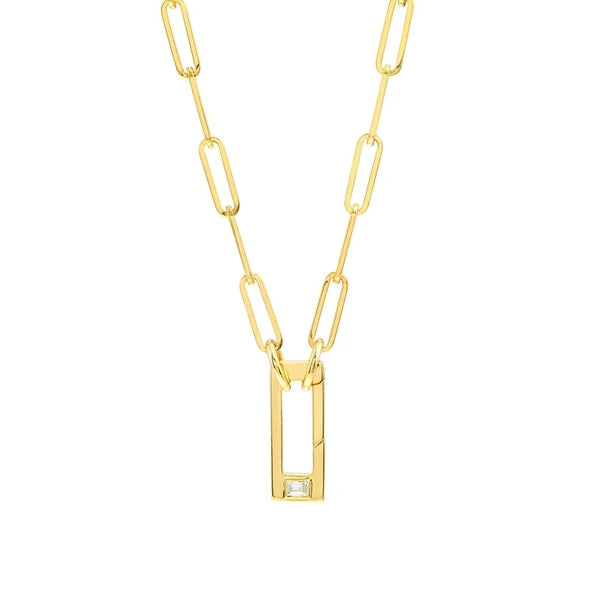 Rectangular Diamond Push Lock