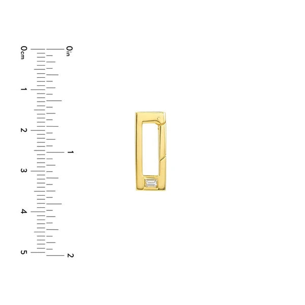 Rectangular Diamond Push Lock