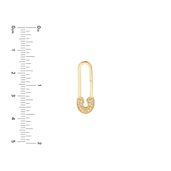 Diamond Safety Pin Push Lock