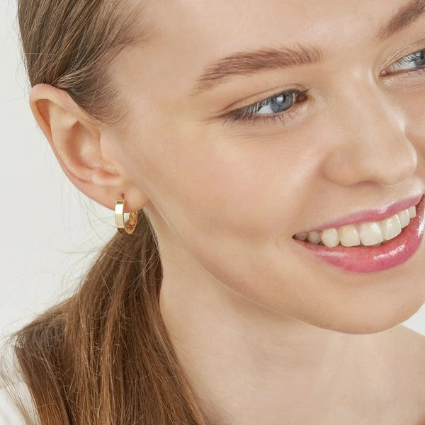 Large Round Hoop Earrings