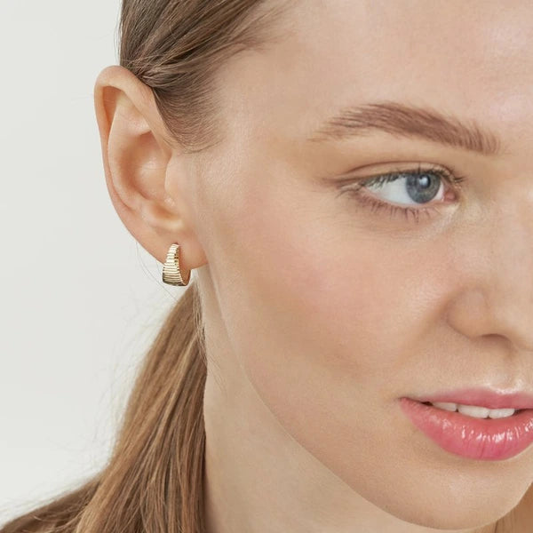 Tapered Reversible Hoop Earrings